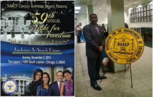 Derek Jordan at Awards Meeting Sponsored by Obama's